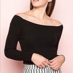Brandy Melville Mayson Ribbed Off the Shoulder Top